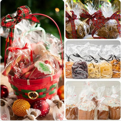 30m Clear Cellophane Paper Gift Wrapping Bouquets Snacks Crafts