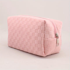 Large Capacity Plaid Pencil Case, Multifunctional Stationery Bag