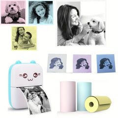 5 Rolls 57x25mm Thermal Self-adhesive Label Paper for Mini Printers