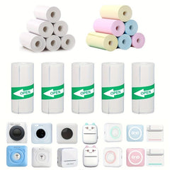 5 Rolls 57x25mm Thermal Self-adhesive Label Paper for Mini Printers