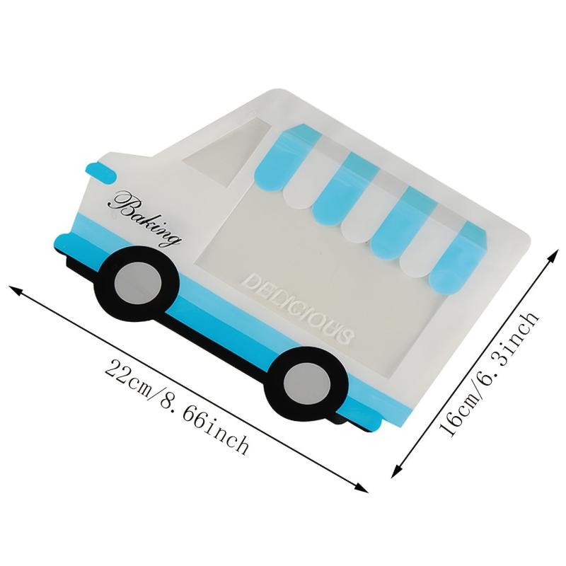 10pcs Bus Shaped Packaging Bag Candy Cookie Sealed Bag Gift Bag