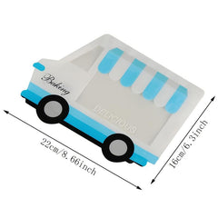 10pcs Bus Shaped Packaging Bag Candy Cookie Sealed Bag Gift Bag