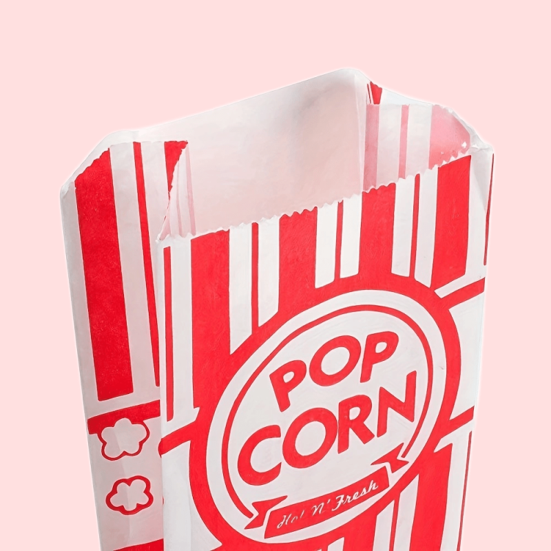 100pcs 1oz Paper Popcorn Bags Concession Bags