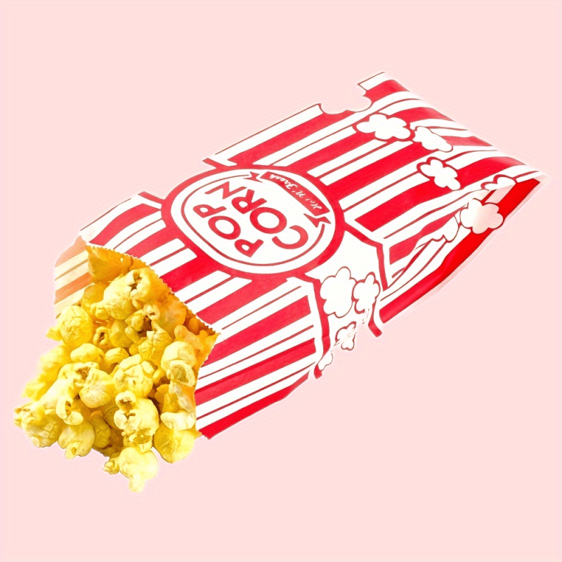 100pcs 1oz Paper Popcorn Bags Concession Bags
