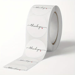 500pcs Thank You Stickers Copper Coated Paper Gift Sealing Stickers