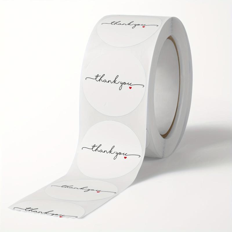 500pcs Thank You Stickers Copper Coated Paper Gift Sealing Stickers