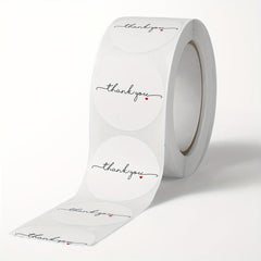500pcs Thank You Stickers Copper Coated Paper Gift Sealing Stickers