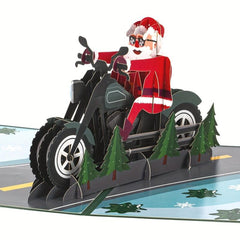 1pc Christmas Santa Pop Up Card 3D Christmas Greeting Cards Envelope Note Tag