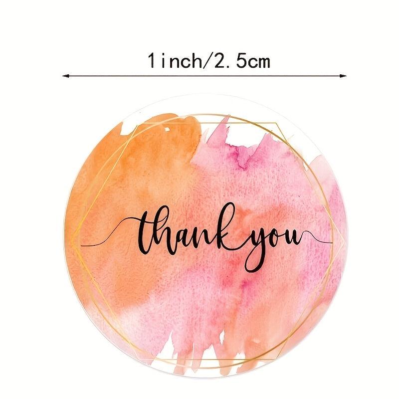 500 Pcs Thank You Self-Adhesive Love Seal Sticker