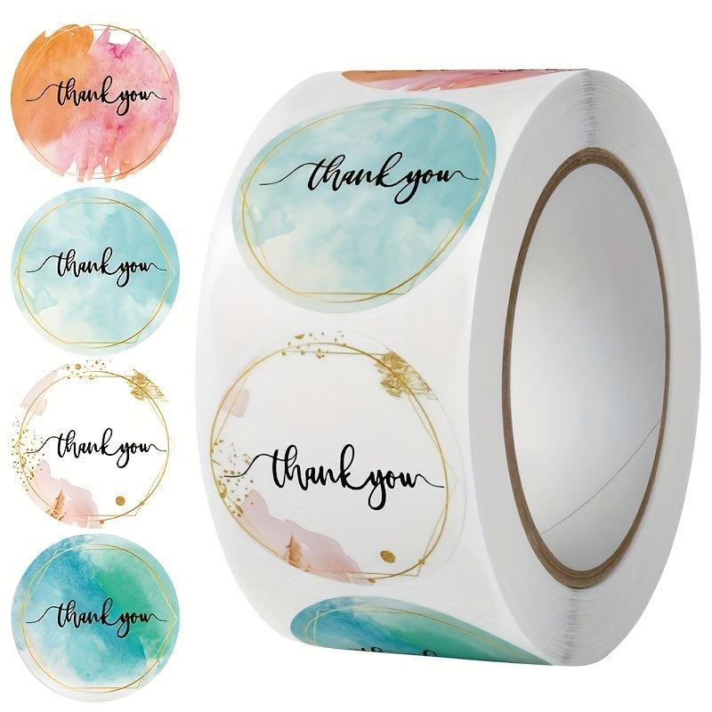 500 Pcs Thank You Self-Adhesive Love Seal Sticker