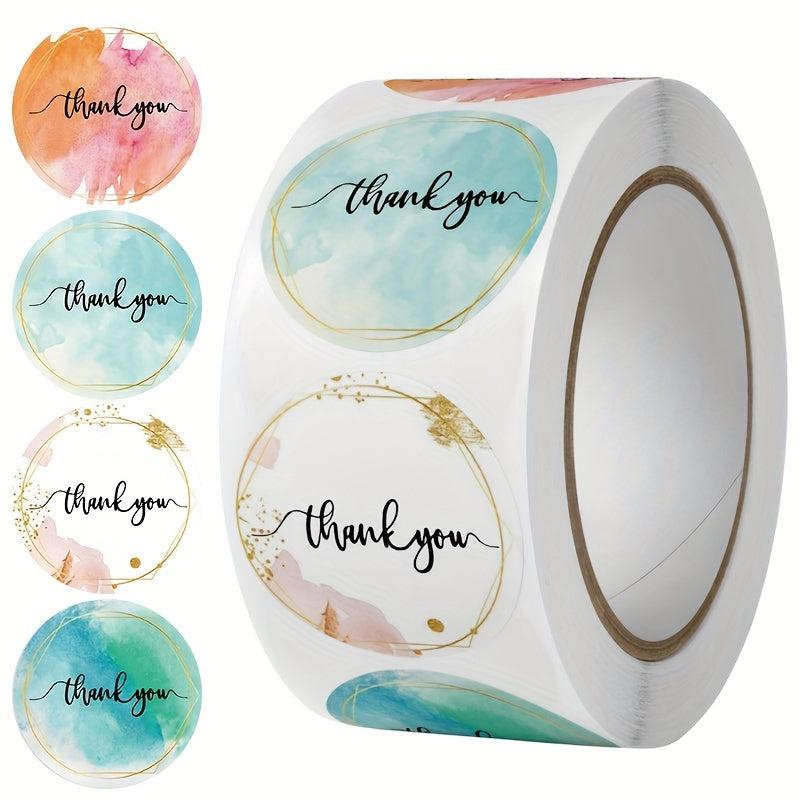 500 Pcs Thank You Self-Adhesive Love Seal Sticker