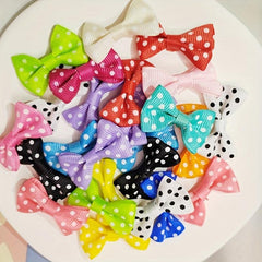 20pcs DIY Threaded Waist Butterfly Knots Polyester Ribbon Christmas Decoration