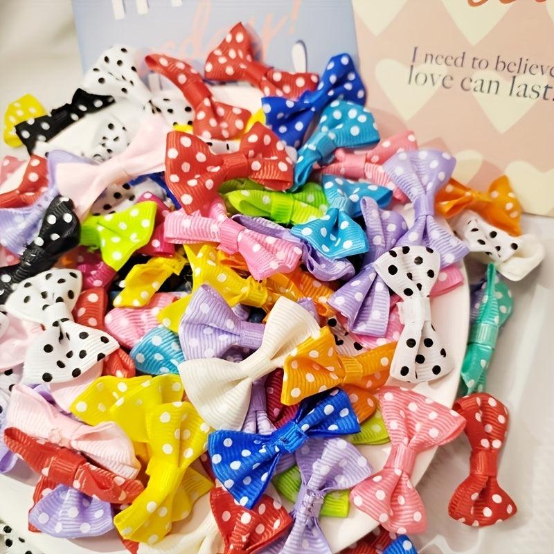20pcs DIY Threaded Waist Butterfly Knots Polyester Ribbon Christmas Decoration