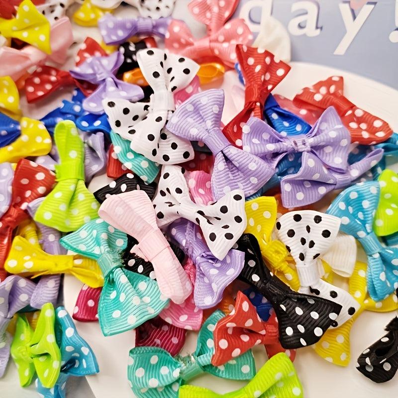 20pcs DIY Threaded Waist Butterfly Knots Polyester Ribbon Christmas Decoration