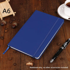 A6 Binding Notebook With Elastic Band, Bookmark, Notepad - School Supplies
