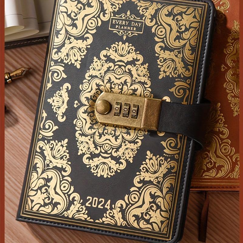 Password Book with Lock Diary Portable Pocket Notebook Secure Your Thoughts