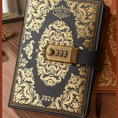 Password Book with Lock Diary Portable Pocket Notebook Secure Your Thoughts