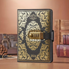Password Book with Lock Diary Portable Pocket Notebook Secure Your Thoughts