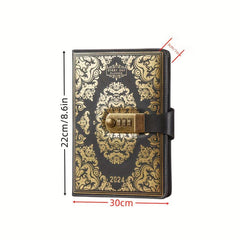 Password Book with Lock Diary Portable Pocket Notebook Secure Your Thoughts