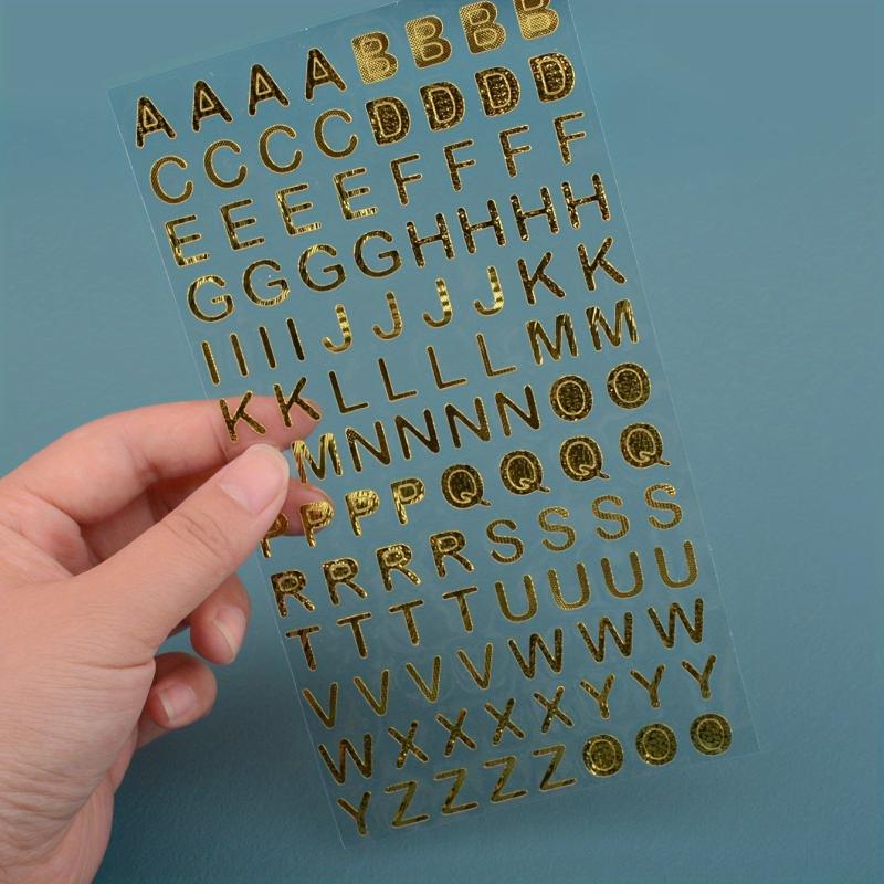 Bronzing Letter Graffiti Sticker for Stationery and Gift Packaging Supplies
