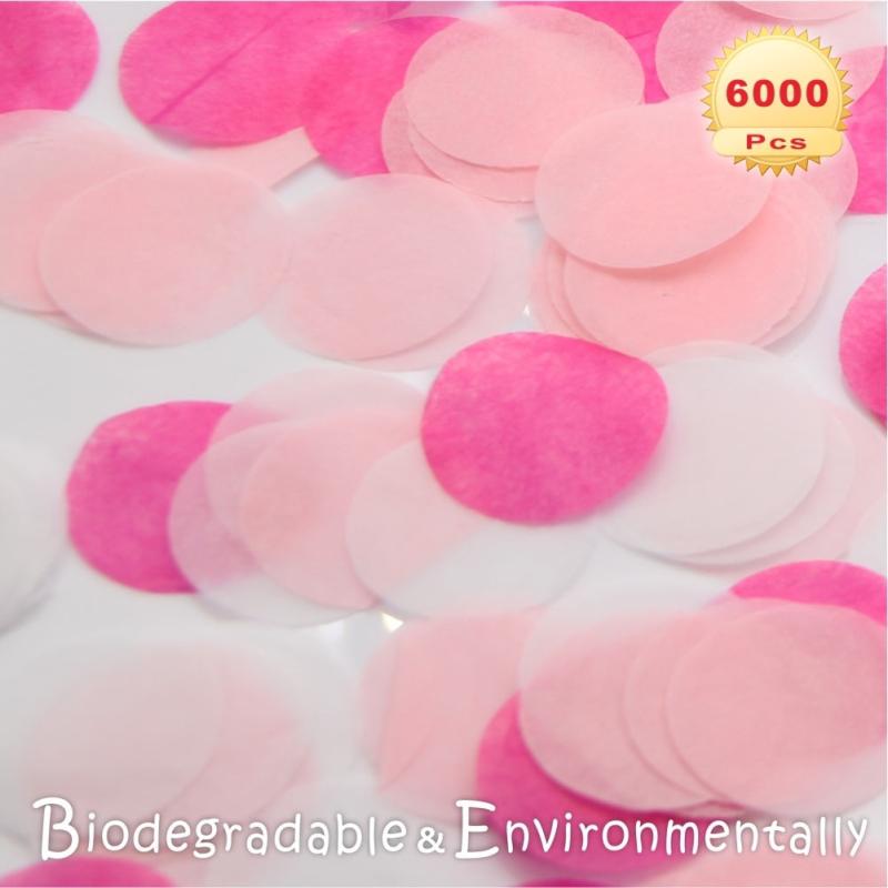 6000-Piece Colorful Tissue Paper Confetti for Parties