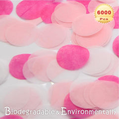 6000-Piece Colorful Tissue Paper Confetti for Parties