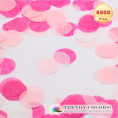 6000-Piece Colorful Tissue Paper Confetti for Parties