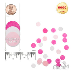 6000-Piece Colorful Tissue Paper Confetti for Parties