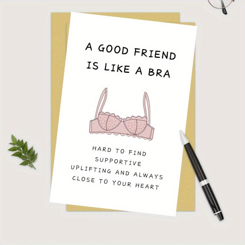 BBF Sister Female Birthday Card Friendship Card Bridesmaid Card Thank You Card