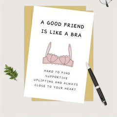 BBF Sister Female Birthday Card Friendship Card Bridesmaid Card Thank You Card