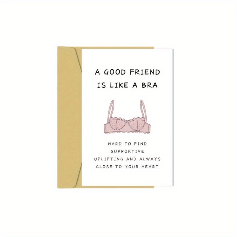 BBF Sister Female Birthday Card Friendship Card Bridesmaid Card Thank You Card