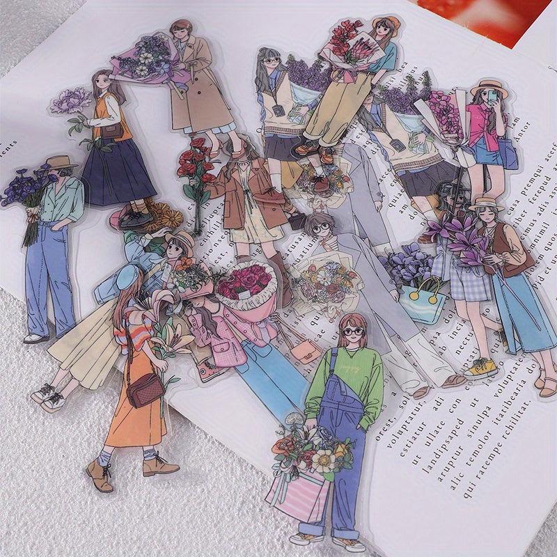 30sheets Girl Stickers DIY Scrapbooking Craft Washi Tape