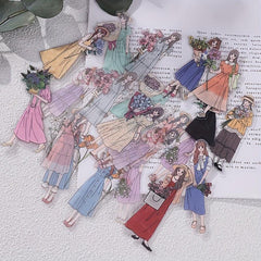 30sheets Girl Stickers DIY Scrapbooking Craft Washi Tape