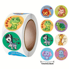 500pcs Little Animal Teacher Rewards Stickers Pack
