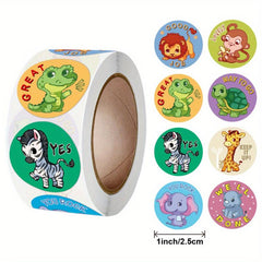 500pcs Little Animal Teacher Rewards Stickers Pack