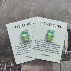 Smiling Frog Greeting Card with Encouragement
