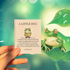 Smiling Frog Greeting Card with Encouragement