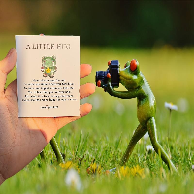 Smiling Frog Greeting Card with Encouragement