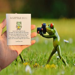 Smiling Frog Greeting Card with Encouragement