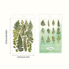 Flower Stickers Large Retro PET Transparent DIY Stickers