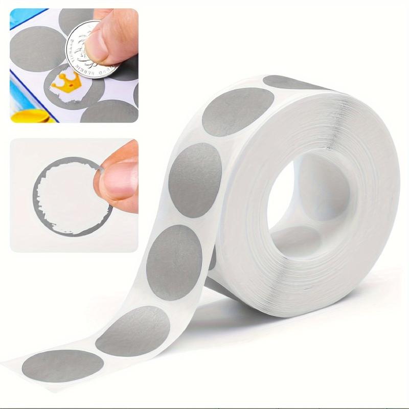 300pcs Round Scratch Off Stickers for DIY Games Raffle Ticket