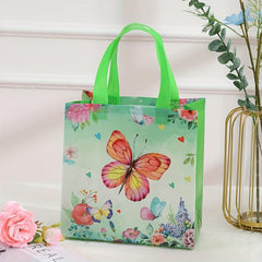 4pcs Butterfly Gift Bag Birthday Series Packing Souvenir Tote Bag