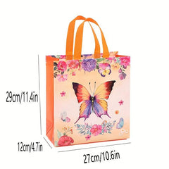 4pcs Butterfly Gift Bag Birthday Series Packing Souvenir Tote Bag