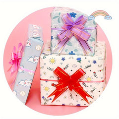 10pcs Small Wedding Cigarette Candy Boxes Flowers Ribbons Gift Packaging