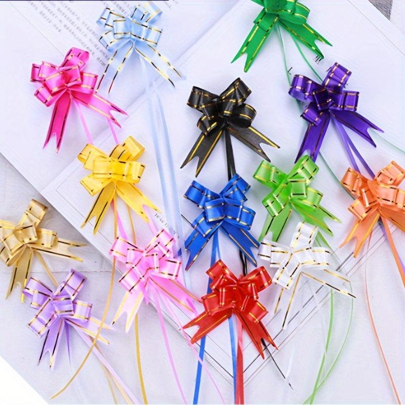 10pcs Small Wedding Cigarette Candy Boxes Flowers Ribbons Gift Packaging