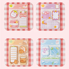 3pcs Cartoon Sticky Note Set Rabbit Bear School Supplies