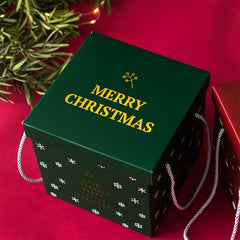 2pcs Christmas Gift Boxes With Lids Cardboard Corrugated Mailer