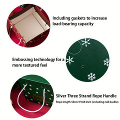 2pcs Christmas Gift Boxes With Lids Cardboard Corrugated Mailer