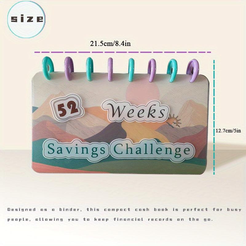 52-Week Savings Challenge Binder: School Supplies Notebook