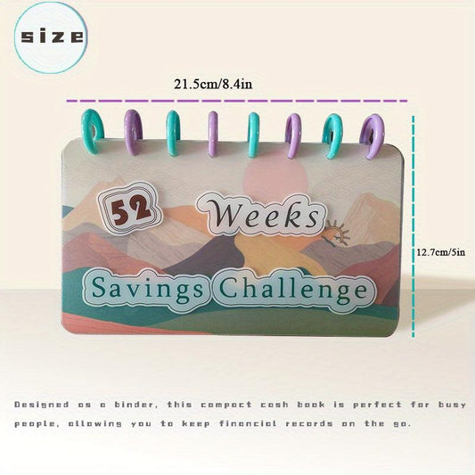 52-Week Savings Challenge Binder: School Supplies Notebook